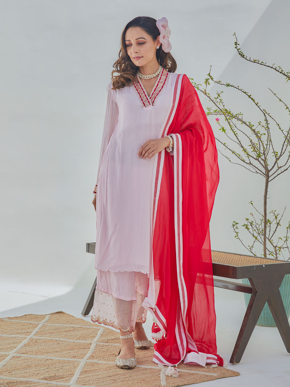 Embroidered Kurta Set