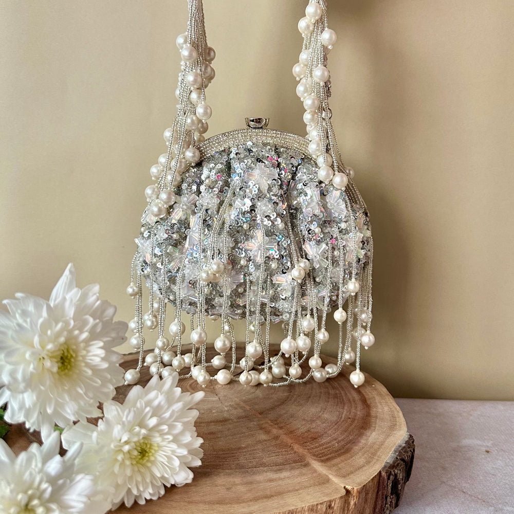 Silver Sequin Enchantment Bag