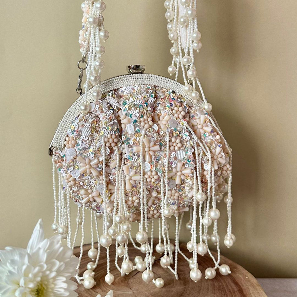 Ivory Sequin Enchantment Bag