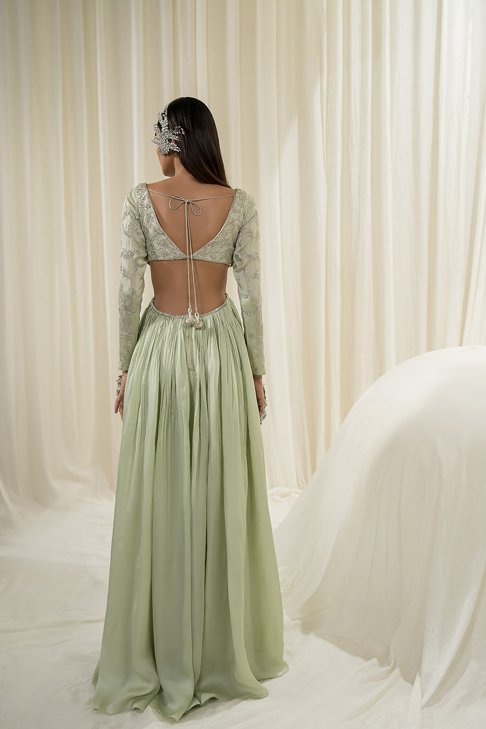 Light Mint Anarkali