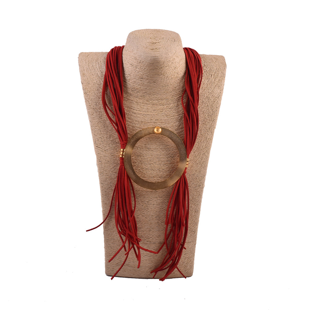 Gold Plated Cotton Thread Necklace