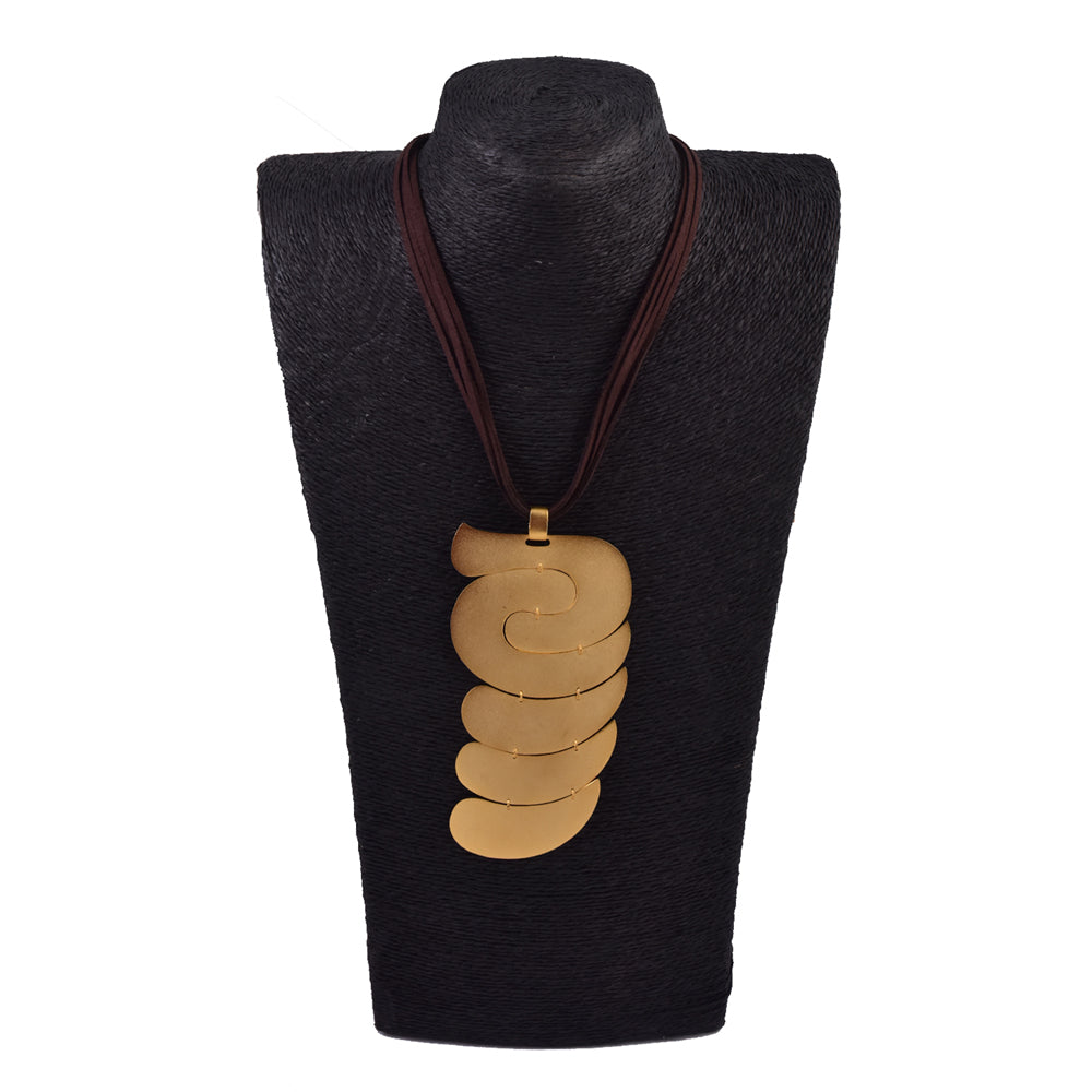 Gold Plated Cotton Cord Necklace