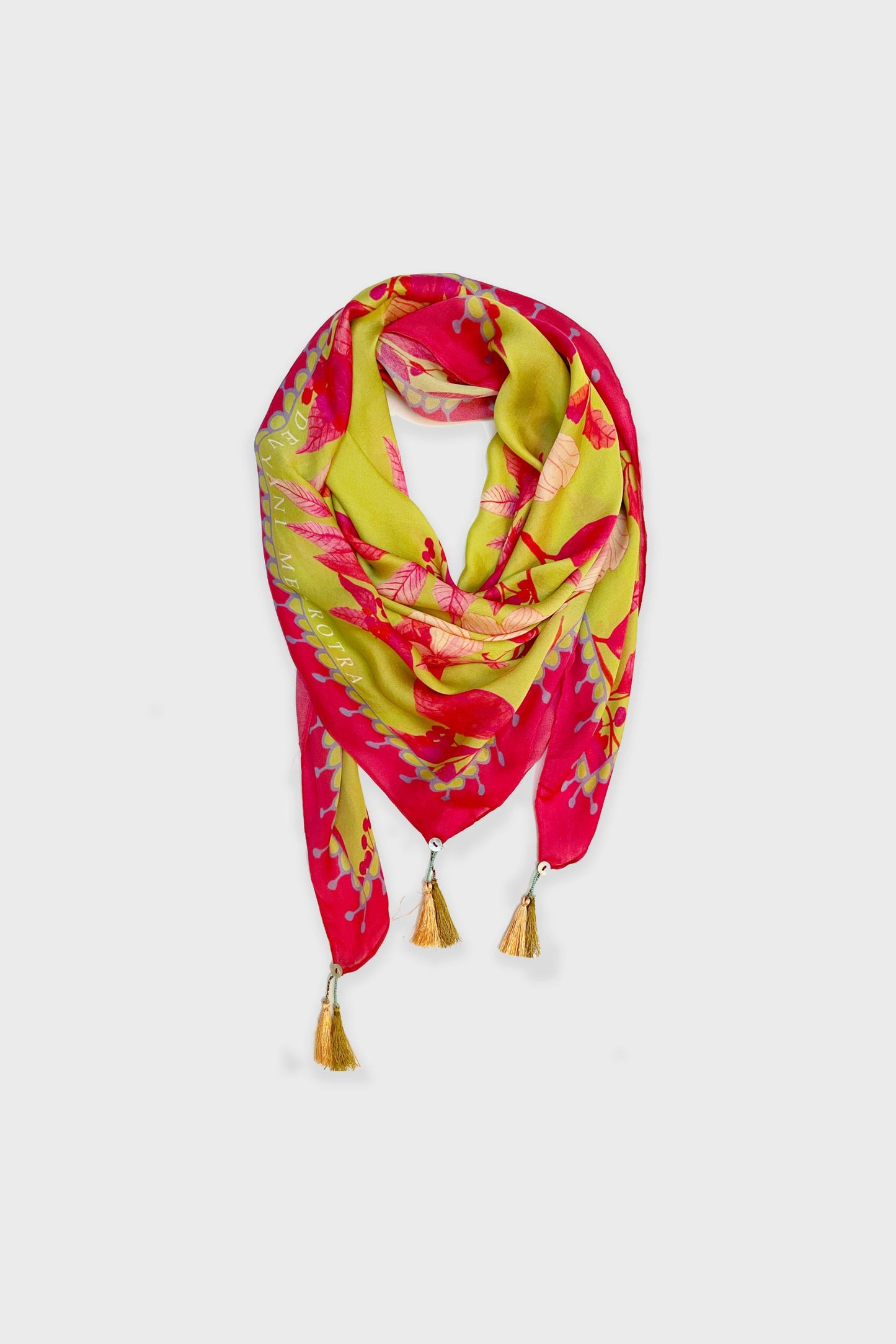 Contrast Flower Print Scarf