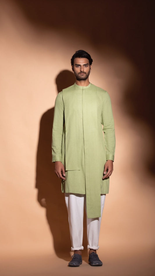 Front Open Concealed Placket Kurta