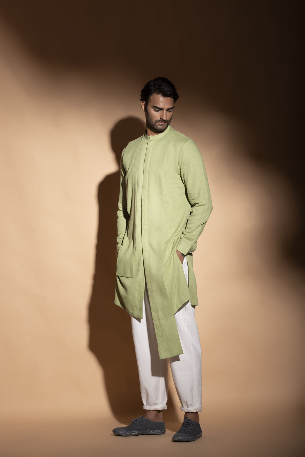 Front Open Concealed Placket Kurta
